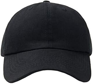 GEANBAYE Classical Low Profile Plan Blank 100% Cotton Dad Hats Baseball Caps for Man and Women (Black)
