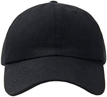 Plan Blank 100% Cotton Dad Hats Baseball Caps For Man And Women (Black)