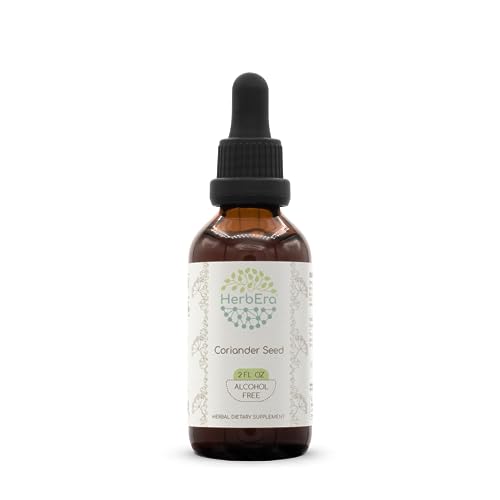 HerbEra Coriander Seed B60 Alcohol-Free Herbal Extract Tincture, Dried Coriander