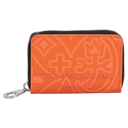 [カステルバジャック] BOX小銭入れ ミカ ラウンドファスナー メンズ 牛革 No.070611 (オレンジ)
