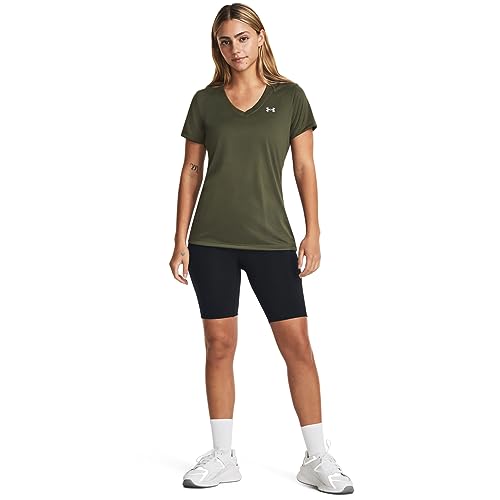 Image of Under Armour Womens Tech V-Neck Short-Sleeve T-Shirt