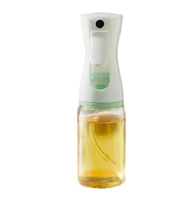 Ölsprühflasche, Küchenhelfer, Küchenhelfer, Ölsprüher, Ölsprühflasche, Glas, Küche, Haushalt, Ölspender, Kontrolle, zerstäubtes, essbares Olivenöl, Sprühgerät, Kochluft, Bratpfanne, einfach (Farbe: We