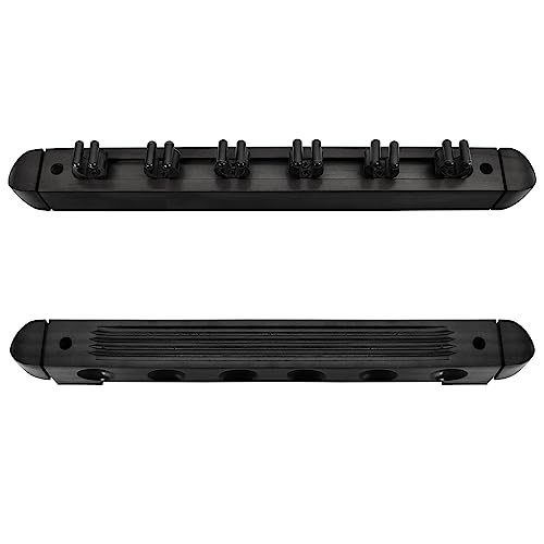 Moyansuper Pool Cue Rack Wall Mounted Rack Billiard/Pool Cue Wall Rack Cue Rest Cue Stick Holder (Black / 6 Cues) #TOP3