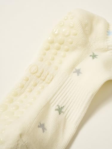 Image of Shapes Studio Half Calf Grip Socks, Cute Fruit Pilates Socks, Ruffle Socks, Non-Slip for Barre Yoga