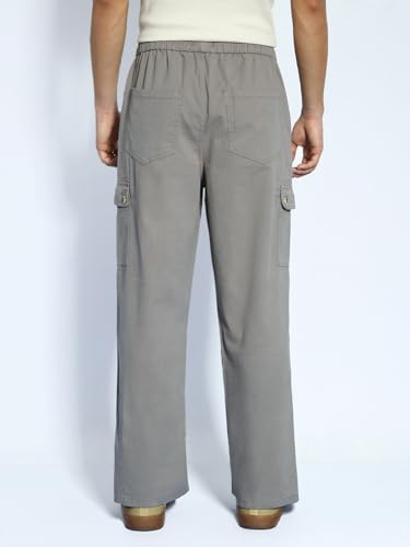 Image of Urbano Fashion Men's Loose Baggy Fit Cargo Jogger Chino Pant with 6 Pockets Stretchable