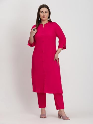 Image of SINDOORI Collar Kurta for Women Solid Colour S to 6XL Plus Size Kurta for Women