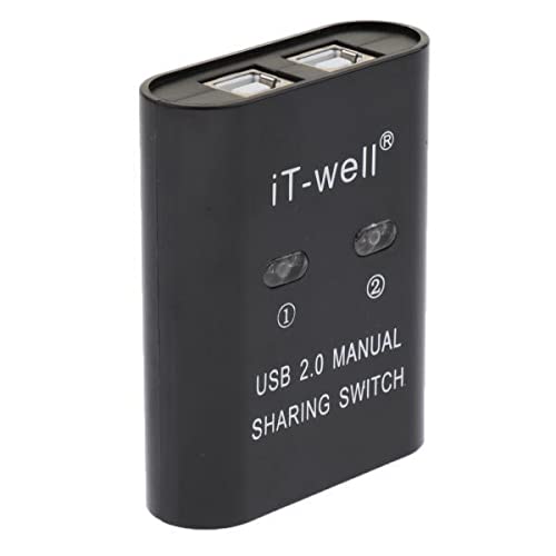 MERISHOPP 2Xusb 2.0 Manual Sharing Switch Kvm 2 Ports Hub for Pc Scanner Printer Black|Computers/Tablets & Networking | Computer Cables & Connectors | USB Cables, Hubs & Adapters-image-20