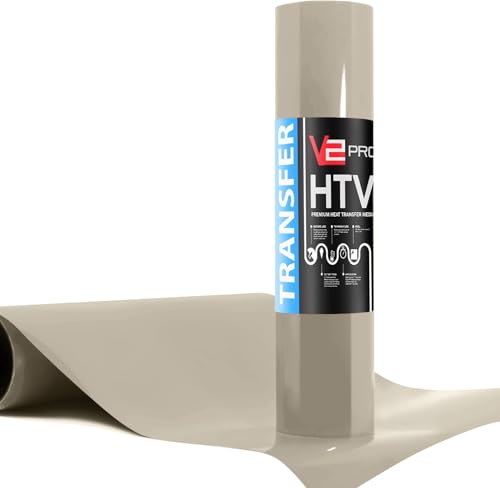 Film vinyle transfert thermique HTV gris pour personnaliser t-shirts et sweats