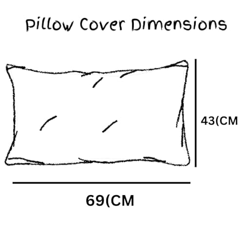 Image of Amazon Brand - Umi Super Soft Brushed Microfiber Cotton Pillow Covers, 2 Piece Pillow Covers(Not Pillow),Flange on Edges Pillow Covers 17X27(inches) 43X68(CM)