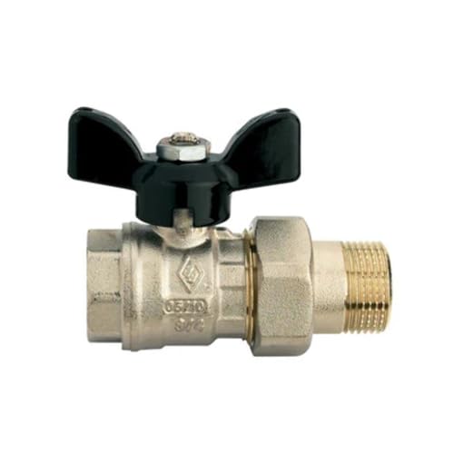 VALVOLA A SFERA A PASSAGGIO TOTALE FIL. F RACCORDO PER COLLETTORI 1 x 1