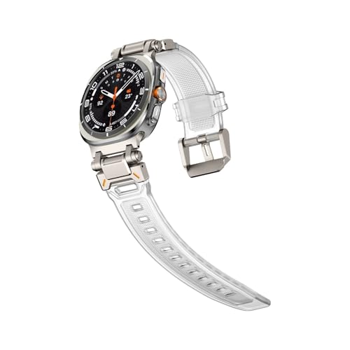 Correa de acero inoxidable y TPU para Samsung Watch7 Ultra 47mm brazalete eslabones metal