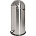 Genuine Joe 58888 Foot Pedal Receptacle, Round-Top, 13.5 Gal, STST