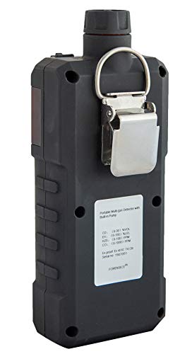 4 Gas Monitor by Forensics | Built-in Pump Multi Gas Meter | O2, CO, H2S, LEL | Color Display & Graphing | USA NIST Calibration | Computer Data Logging | - Thumbnail 7