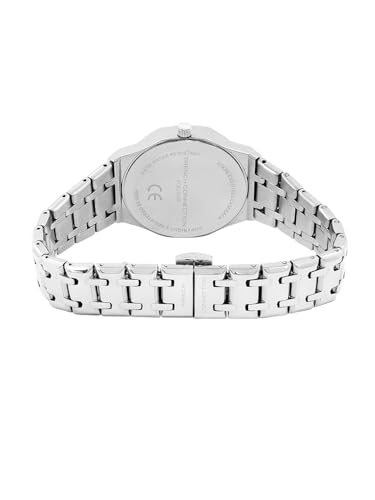 Image of French Connection Octa Edge | Analog | Red Sunray Dial | Silver Stainless Steel Strap | Watch for Women - FCB25SM