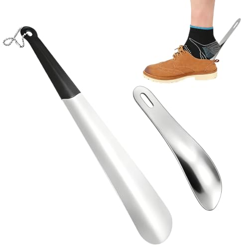 tsejitxin Chausse-Pied Acier Inoxydable, Lot de 2, 16cm Court et 30cm Long