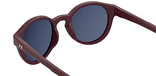 Under Armour Ua 0006/S Round Sunglasses, Burgundy/Gray Infrared, 52Mm, 22Mm #TOP7