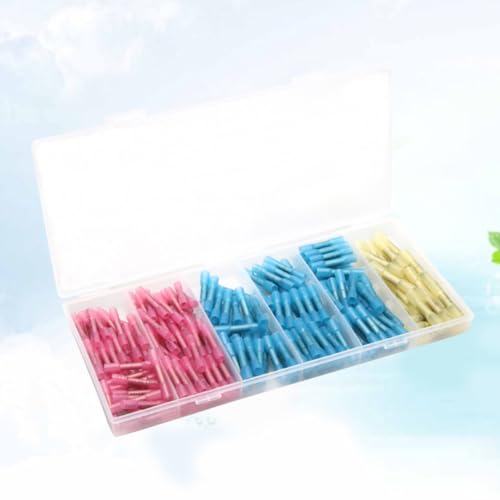 Terminales eléctricos termorretractiles kit de 200 piezas con fundas aislantes 7