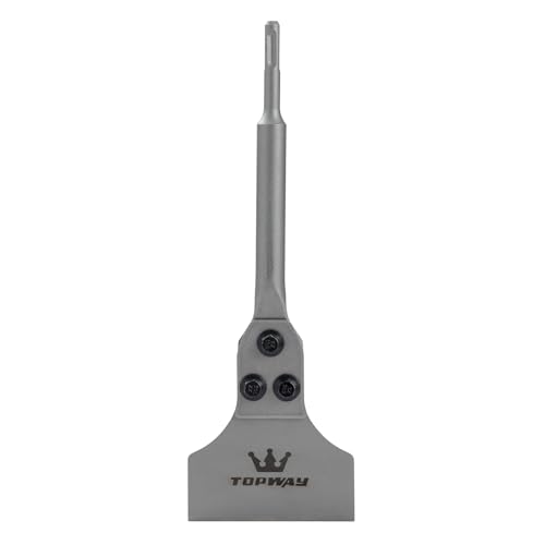 TOPWAY 4 Inch SDS Plus Chisel 300mm x 100mm Spatula Chisel for Removal of Tiles, Floor Adhesive, Carpets, Linoleum, Plywood, Thinset and Wall Surfaces 121116 - Image 2