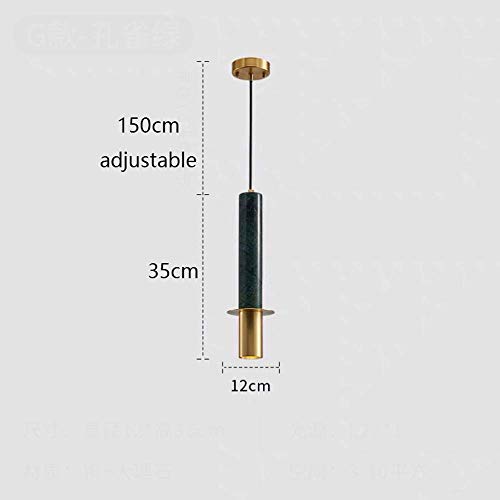 Lámpara de techo de mármol de lujo nórdico E27 elegante para dormitorio 4
