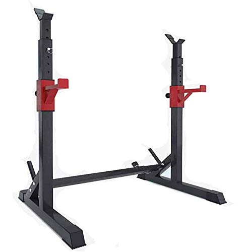 OTQEFTN Barbell Rack/Squat Rack, Max.Load 260 Kg, Adjustable Squat Stands Power Weight Bench Support for Barbell Free-Press Bench Home Gym