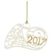 Lenox 869893  Annual China Ornaments 2017 A Year to Remember Horn