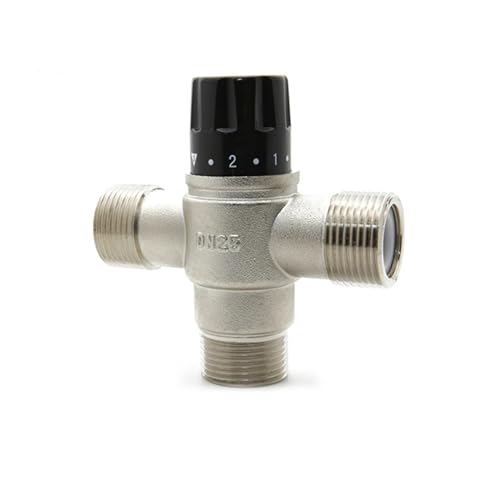Válvula termostática DN25 de 1 pulgada en latón para calentador solar de agua 5