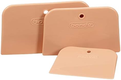 Bondo Spreader 3-Pack, Designed for Spreading Filler, Putty, Spackle, Caulk or Glaze, 4", 5" & 6" size spreaders, Made of Flexible Material for Easy Spreading, With Thin and Clean Edges (00357) - 1