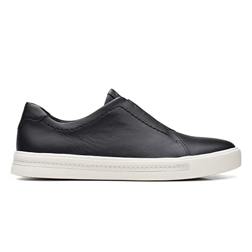 Image of Clarks Womens 26168034-black Leat Boat Shoe