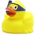 Produktbild DUCKSHOP I Schnorchel-Badeente dunkelblau I Quietscheente I L: 7,5 cm