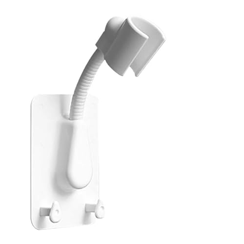 V[wbhz_[A Angle Adjustable Stick On Shower Head Holder For Home Hotel Multicolor(White)