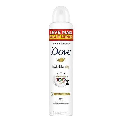 Dove Desodorante Antitranspirante Aerosol Invisible Dry 250 Ml