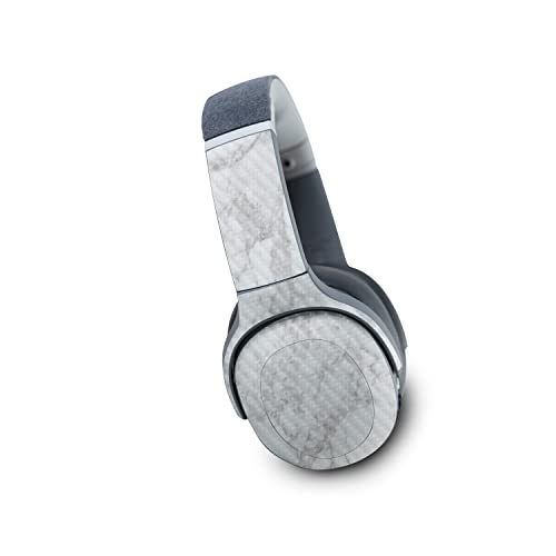 Image of MightySkins Carbon Fiber Skin Compatible with Skullcandy Crusher Evo Wireless - Frost Marble | Protective, Durable Textured Carbon Fiber Finish | Easy to Apply | Made in The USA