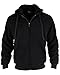 Vividpoint Mens Black Full Fleece Jacket, Zip Up Hoodie Sherpa Lined for Men Thermal Winter Coat Heavyweight Thick Sweatshirts Warm Men's Fashion Hoodies Basics Zipper Jackets XL