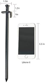 Tent Stakes, Heavy Duty Camping Stakes 12in-12parks Forged Steel Tent Pegs Unbreakable and Inflexible - Available in Rocky Place Dessert Snowfield and Grassland