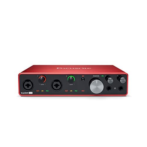 Focusrite Interfaz de audio USB Scarlett 8i6 de 3.ª gen. para grabar, componer y retransmitir, alta fidelidad y reproducción clara
