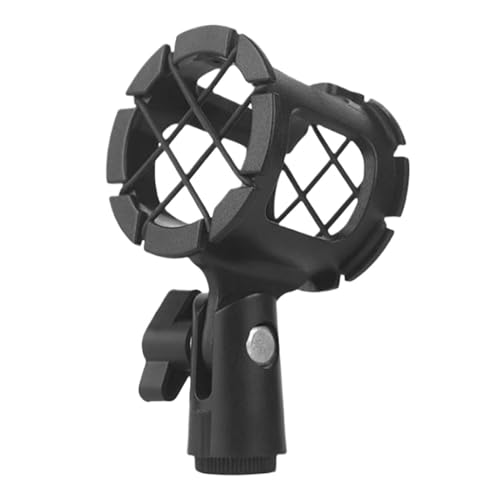 Soporte de choque para micrófono, soporte antivibración para micrófono, soporte de micrófono ajustable y flexible, soporte de micrófono para grabación de micrófono, soporte de micrófono a prueba de
