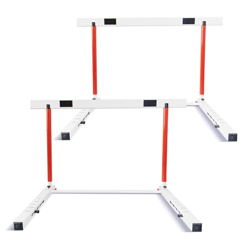 DRKSBESTO Adjustable Track and Field Hurdles Height Sports Training Hurdle with Counterweight Heavy...