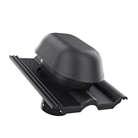 KRONO-PLAST Sanitär-Entlüftungskamin 125 für Tondachziegel Creaton Heidelberg Doppelrömer Dachziegel (Anthrazit)