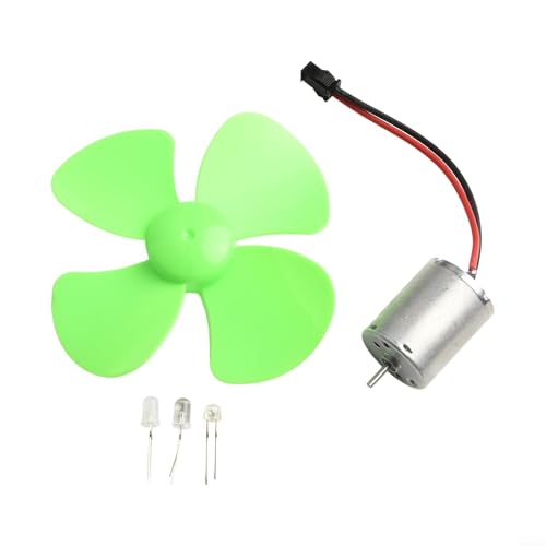Mini motor de turbina eólica con generador pequeño de 12 V para proyectos de energía renovable, experimentos científicos y kit de alimentación LED (sin bombilla) (sin bombilla)