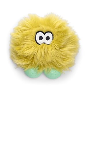 West Paw Rowdie Rolf Durable Plush Dog Toy with HardyTex Reinforced Seams Engaging Squeaker with Soft Cuddly Exterior Hand Sewn and Finished in Bozeman Montana for Dogs - Citrus