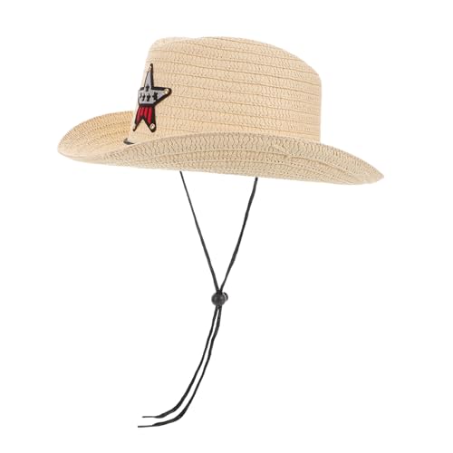 Gogogmee Sturdy Boys and Girls Five-pointed Star Design Comfortable Outdoor Sun Hat for Boys Girls