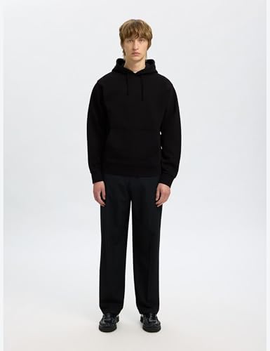 Sweat à capuche homme Slhrelaxluke aux finitions soignées