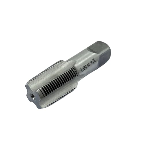 1 Pcs 3/4 NPT Pipe Thread Tape, Carbon Steel Hand Threading Tap for Plumbing Projects,Auto Repairs and Other Various DIY Thread Cutting Tools Small Poject