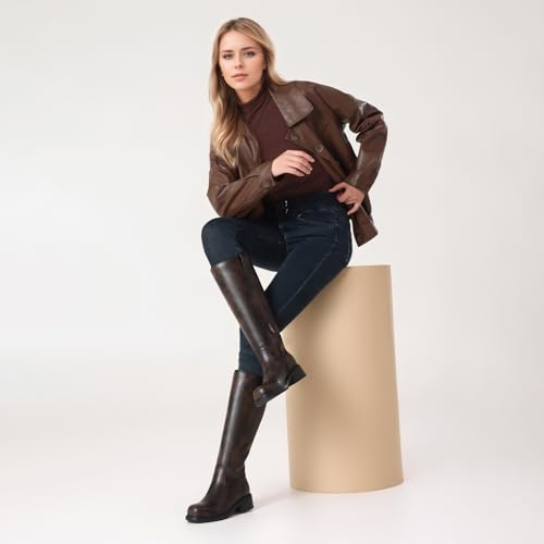 Image of Zzheels Mid Calf Cowboy Boots for Women Closed Toe Western Cowgirl Boots | Pointed Toe, Western Boots, Country Concert Outfits, Rodeo Outfit, Wide Calf Cowgirl Boots