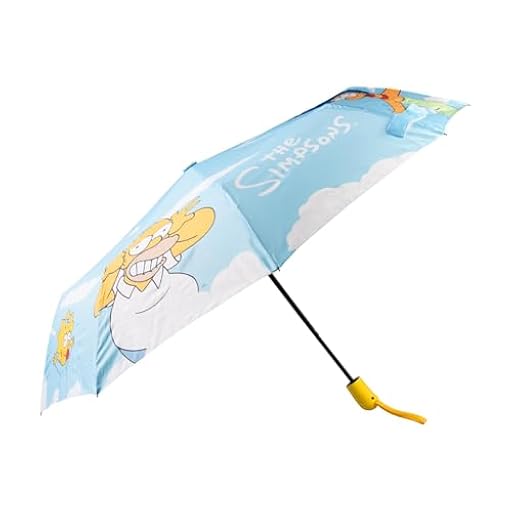 Grupo Erik Paraguas Los Simpsons - Paraguas Pequeño Plegable Automatico para Niños y Adultos, 100 x 57cm | Simpsons Regalo Original para Mujer y Hombre | Ya disponible en tu tienda friki favorita! En mundofriki.es!