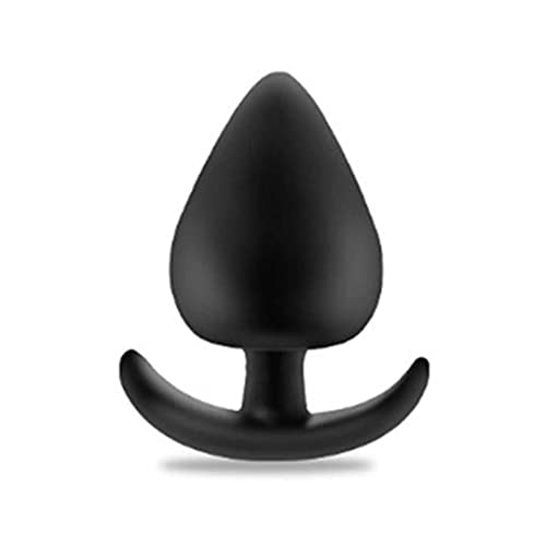 Analplug mit Stoss für Frauen und Männer KleinExtrem XXL 5-Größen Schwarz Silikon Analplugs Anfänger (XL)