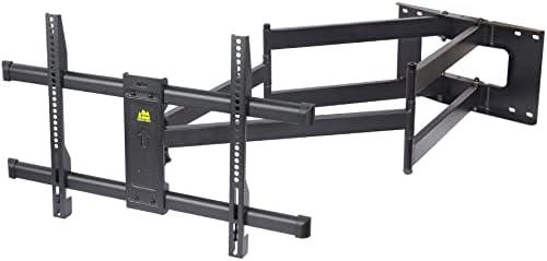 FORGING MOUNT Long Reach 109CM TV Wall Bracket, Double Articulating Arm Full Motion Tilt & Swivel TV Bracket Wall Mount for 37-90 Inch Flat/Curve TVs, Load 75kg, VESA 600x400mm