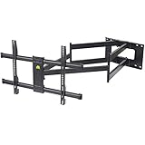 Soporte de pared extra largo de doble brazo: este soporte de TV de alcance extra largo es perfecto para resolver tus problemas de visibilidad con un brazo articulado de extensión de 109 cm. Te da la máxima versatilidad y fácil maniobrabilidad. El brazo se extiende 109 cm desde la pared maximizando tus puntos de vista desde una variedad de ángulos en múltiples habitaciones.