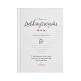 🎁 PERFEKTE GESCHENKIDEE: Das Rezeptbuch eignet sich ideal als Geschenk für Geburtstag, Hochzeit oder zum Abschied, bereits ausgefüllt mit eigenen Lieblingsrezepten oder mit Platz zum selber Ausfüllen