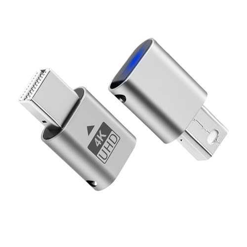 Duttek Mini DisplayPort �_�~�[�v���O 4K �w�b�h���X�f�B�X�v���C�A�_�v�^�[2���� | EDID�G�~�����[�^�[, PC�EMac�ELinux�Ή�, �S�[�X�g�f�B�X�v���C, Windows�Ή�
